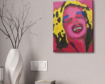 Marilyn Monroe Art Canvas Print by Brian Rowe
