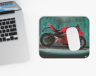 Ducati Motorcycle 2025 Mouse Pad - Red Sports Bike Art, High-Quality Mouse Mat, Modern Motorbike Decor, Unique Gift for Bikers