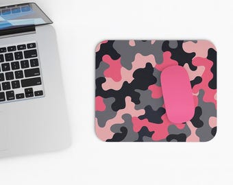 Pink Camo Mouse Pad (Rectangle)