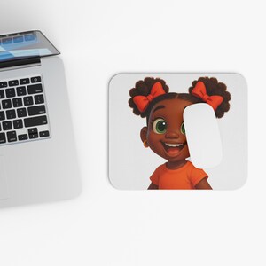 Cute Cartoon Girl Mouse Pad (Rectangle)