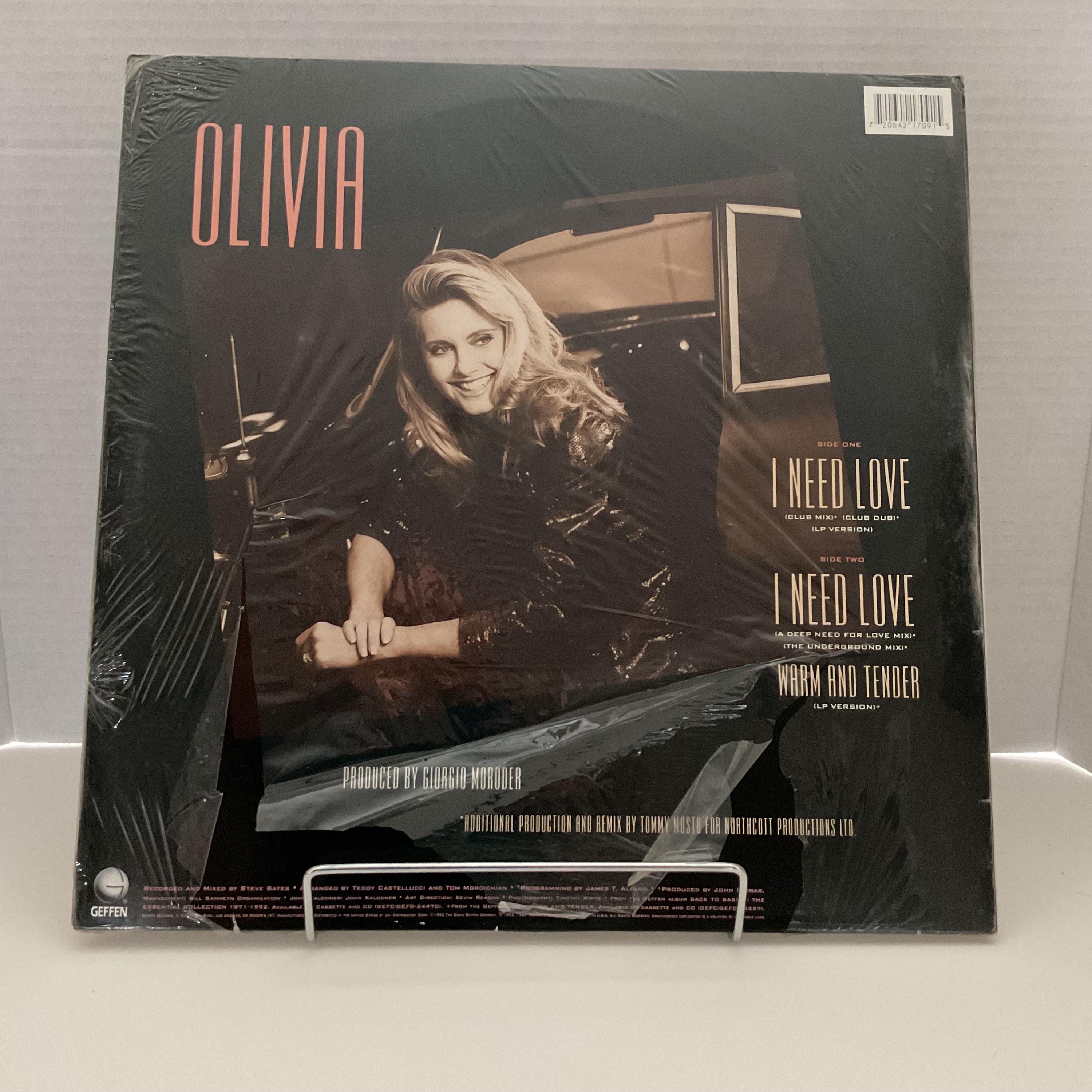 OLIVIA NEWTON-JOHN I Need Love 12” Single 1992 Original Sealed