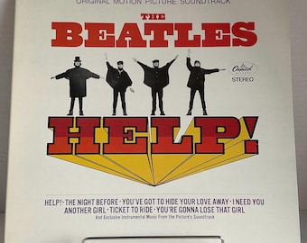 The Beatles Rare Signed HELP! Repro Replica Cover LP Album Lennon
