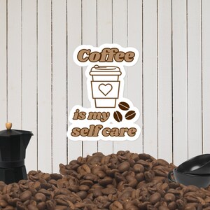 Adesivo per amante del caffè Regalo per la cura di sé per il suo adesivo per computer