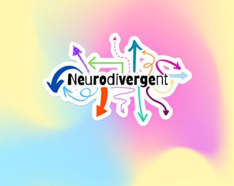 Neurodiversent Aufkleber Neurospicy Vinyl Aufkleber Angst Computer Aufkleber Mentale Gesundheit Wasserflasche Aufkleber Geschenk