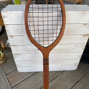 Vintage Rollin Wilson Inc. Tennis Racket Memphis, Child&#39;s Vintage Tennis Racket, Small wooden tennis racket, Mini Antique Tennis Racket 18&quot;