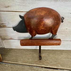 Vintage Pier One Y2K Rustic Pig Hook