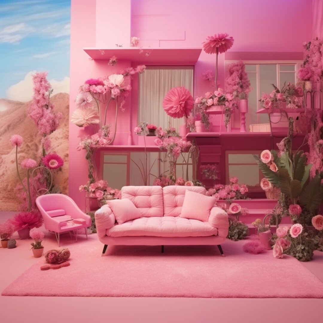 73 MEGA BUNDLE Pink Dollhouse Backdrop, Dollhouse Background, Bundle ...