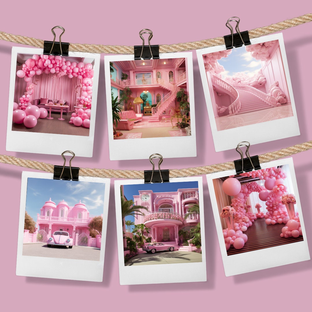 73 MEGA BUNDLE Pink Dollhouse Backdrop, Dollhouse Background, Bundle ...