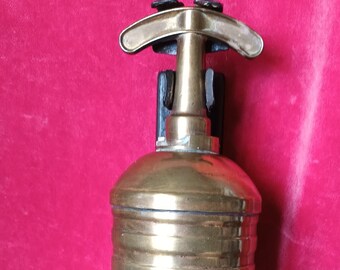 Vintage Brass Fire Extinguisher