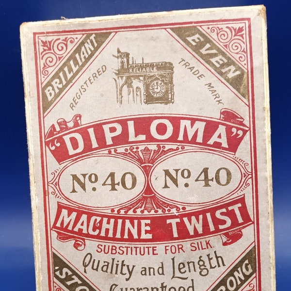 Vintage Sewing Silks Box - Diploma