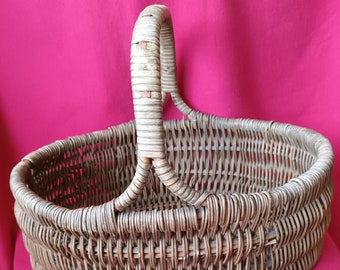 Vintage Wicker Shopping Basket