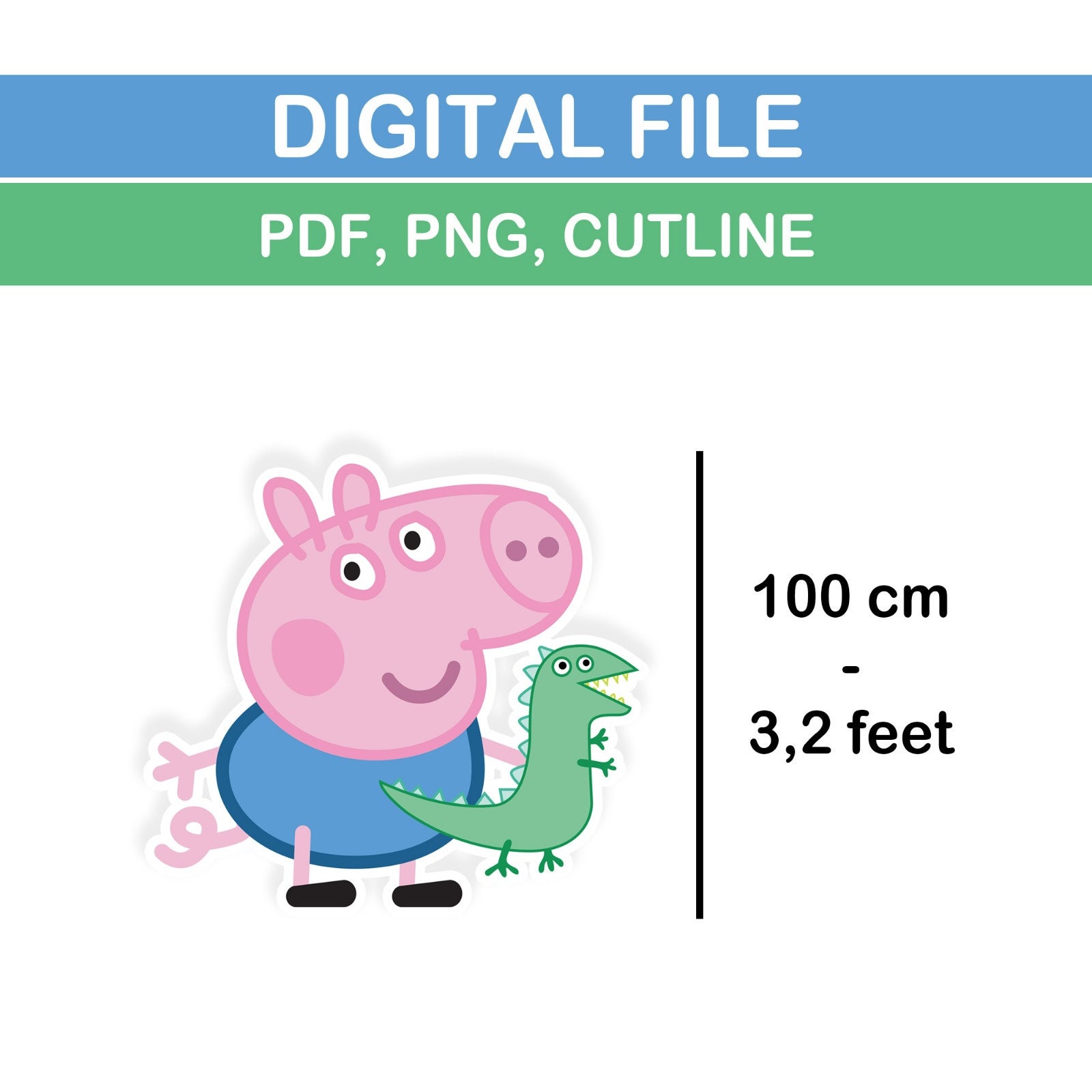 Big Decor Peppa Pig Peppa Pig George Cutout,peppa Pig Big Decor,gender