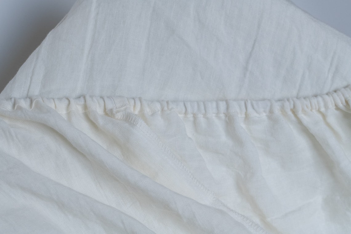 Fitted Linen Sheet for a Twin Bed. Fitted Sheet. Twin Bed Linen Sheet Etsy