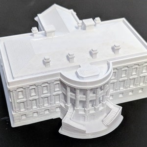 US White House Replica N Scale / Z Scale | White House Model | Washington DC Toy | Presidential Estate | USA White House Gift | U.S. Capital