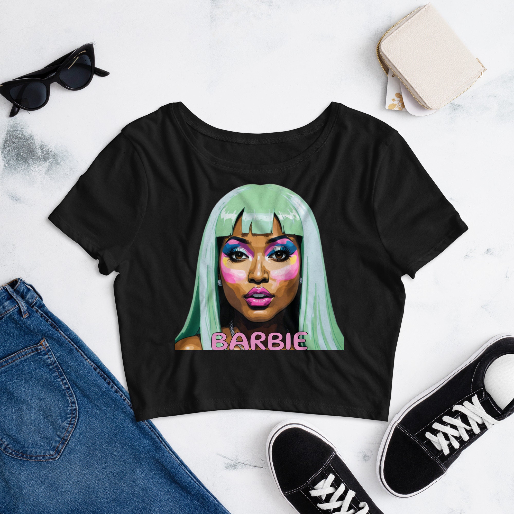 Nicki Minaj Womens Crop Tee