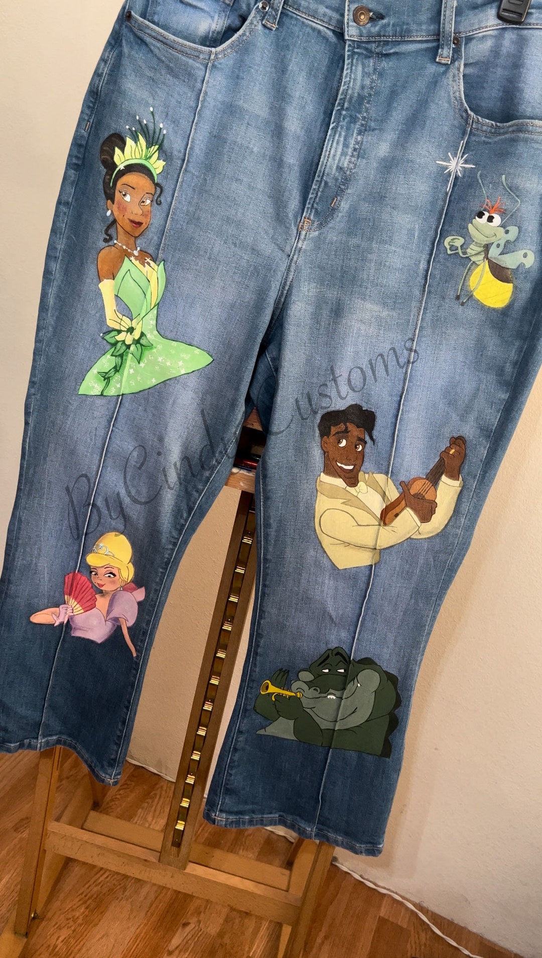Disney the Princess and the Frog Jeans Etsy