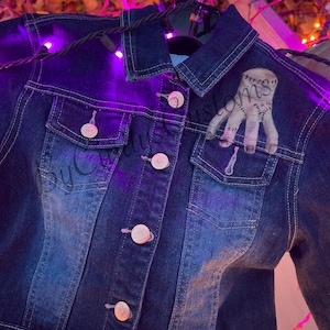 ジャケット・アウター ADDAMS Wednesday Addams Jean Jacket - Etsy