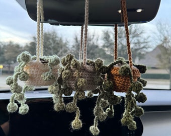 Small String of Pearls Hanging Crochet Plant