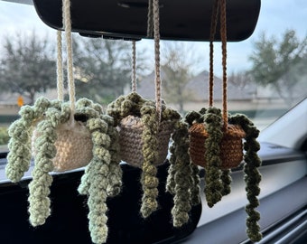 Small Spiral Vine Crochet Plant