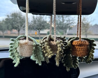 Small Fern Hanging Crochet Plant