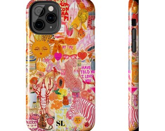 iPhone・スマホケース Society6 1980's sunset and quote by Goldfish Kiss Society6 1980's sunset and quote by Goldfish Kiss (Society6