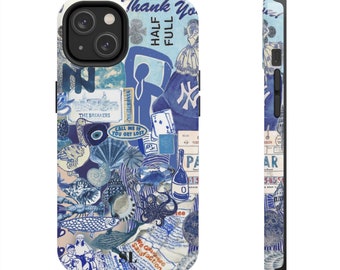Blue Collage Phone Case