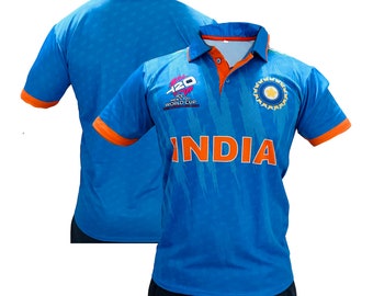 INDIA CRICKET Jersey 2024 T20 Wereldbeker jeugd en volwassenen (GRATIS verzending)