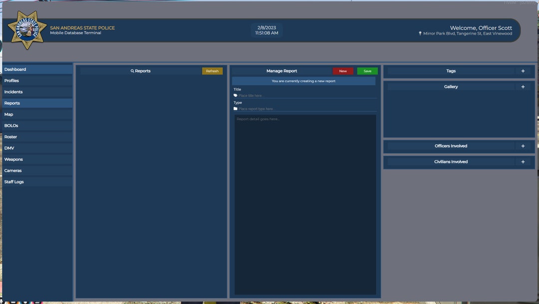 Fivem MDT QBCore - Etsy 日本