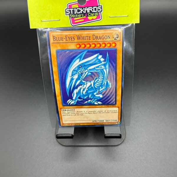 YUGIOH: Blue Eyes White Dragon Card Sticker - For Credit or Debit Card