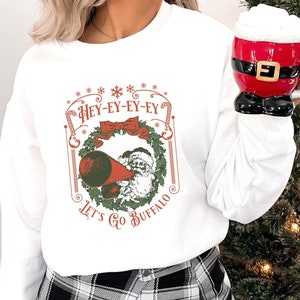 Buffalo Bill Christmas Sweatshirt Buffalo Football Fan Gift for Friend Buffalo Christmas Sweater for Football Fan Gift Buffalo Holiday Shirt
