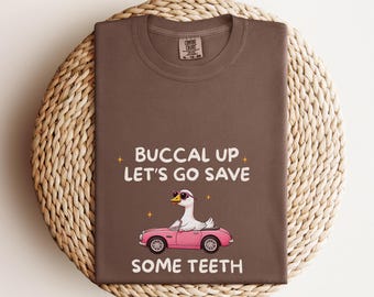 Dental Silly Goose Shirt Comfort Colors® Dental Hygienist Shirt, Funny Dental Gifts, Dental Student Grad Gift for Coworker Cute Dental Shirt