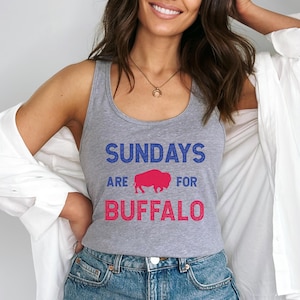 Buffalo Football Tank Top for Football Season Gift for Buffalo Football Fan Tank for Tailgating Buffalo Merch for Game Day Football Sunday