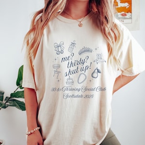Princess Diaries Birthday Shirt, Custom Thirtieth Birthday Me 30 Shut Up Girls Night in Shirt, Y2k Birthday, 30th Birthday Gift for Friend
