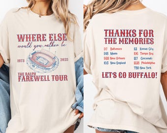Buffalo Football The Ralph Farewell Tour Comfort Colors® Unisex Shirt Ralph Stadium Final Season Lets Go Buffalo Football Gift for Friend