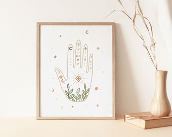 Bohemian Wall Printable, Boho Decor for Gallery Wall, Celestial Digital Download, Printable Art, Digital Download, Instant Download