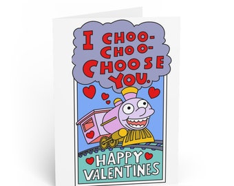 I Choo Choose You The Simpsons Valentines Day Greeting Cards