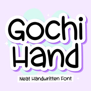 Neat Handwriting Font for Note Taking Font Goodnote Neat Font Handwritten Digital Font ipad Bold Font Handwriting Cute Handwriting GochiHand
