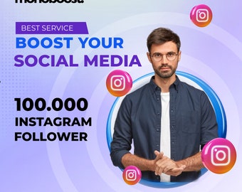 Monoboost - Buy 100,000 real Instagram followers - Premium service - 100% guarantee - Fast results