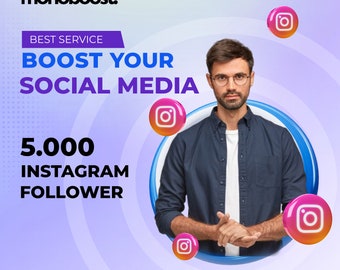 Monoboost - Buy 5,000 real Instagram followers - Premium service - 100% guarantee - Fast results