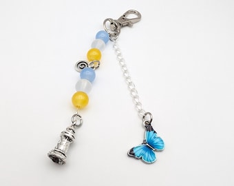 Handmade Life Is Strange Inspired Keyring, Keychain, Glass Beads, Metal Charms