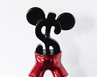 5 5ft Custom Candy Chrome Mickey Mouse Statue Sculpture Pop Art Etsy