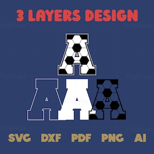 Soccer Alphabet SVG | Soccer Font Svg, Soccer Mom, College Varsity Font ...