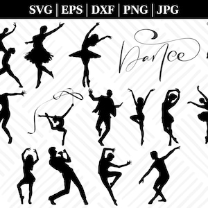 Dance SVG - Music Svg - Dance Silhouette - SVG Cut Files - Dance Bundle SVG - Dance Clipart- Dance Cut File- Dance Vector- Instant Download