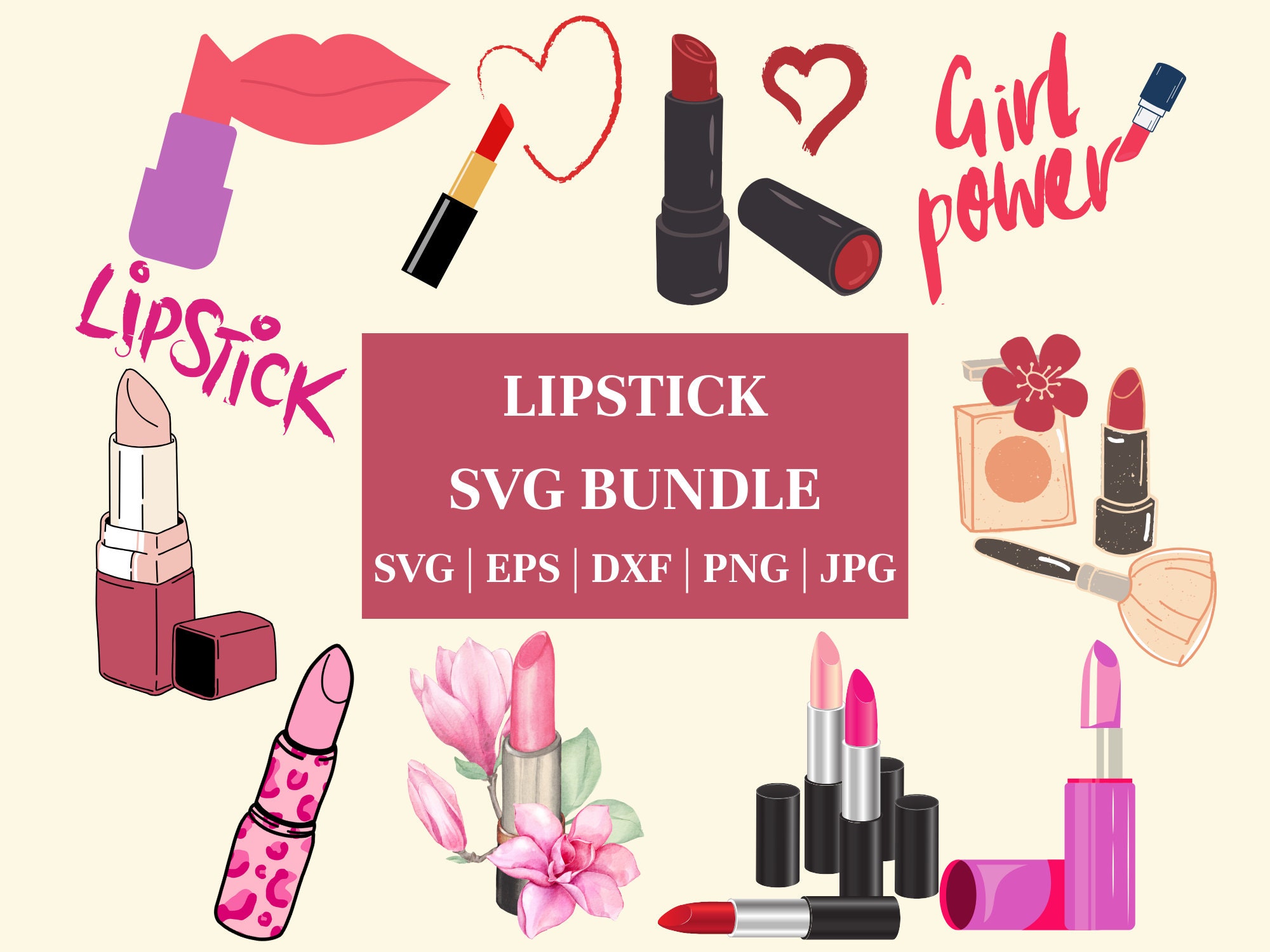 Lipstick SVG\ Lipstick clip art\ lipstick vector image\ lipstick file for cricut\ Lipstick svg bundle\ Makeup svg\ glams svg\ beauty saloon