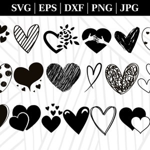 Heart Svg Bundle, Heart Svg, Hand Drawn Heart svg, Open Heart Svg, Doodle Heart Svg, Sketch Heart Svg, Love Svg,Valentine Svg,Cricut,Png,Dxf