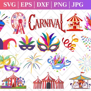 Circus clipart, circus printable, circus PNG and SVG, Carnival Clip Art, Animals, Jokers, Circus Tent Clipart, Circus set, Instant Download