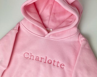 Personalised Baby and Toddler Bear Ear Hoodie - Embroidered