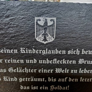 Bundeswehr Geschenk Zitat v. Generalmajor Treskow Bild 2