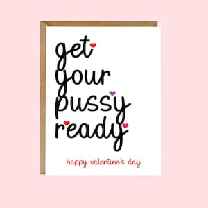 Raunchy Valentinstag für Sie, Kinky Valentinstag Karte für Freundin, Dirty Valentinstag Frau, Rude Valentinstag Karte für Sie
