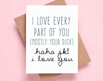 Tarjeta de aniversario divertida para novio o esposo, tarjeta de aniversario sucia para novio, tarjeta de aniversario atrevida para esposo